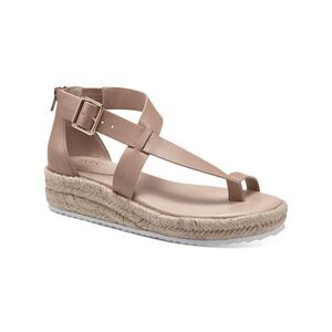 ALFANI Womens Beige 1 Platform Moira Round Toe Wedge Espadrille Shoes 9 M